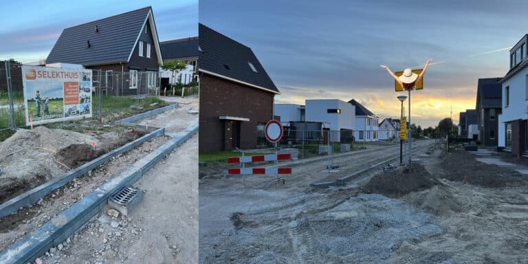 nieuwe straat aanleggen