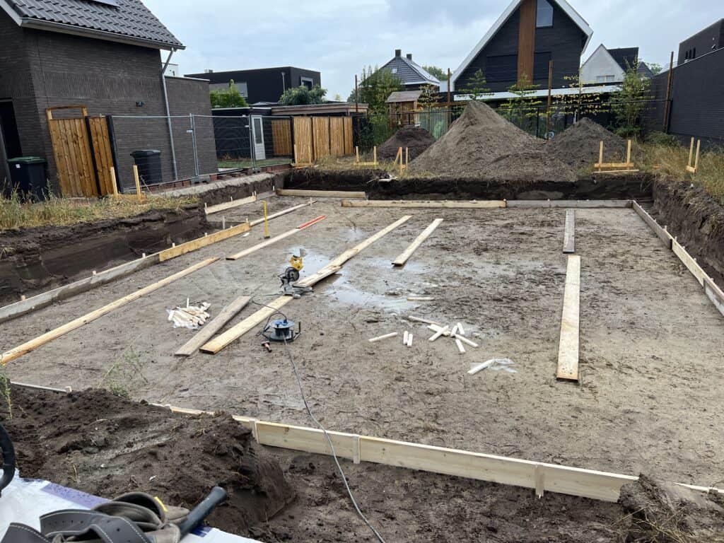 Fundering uitzetten