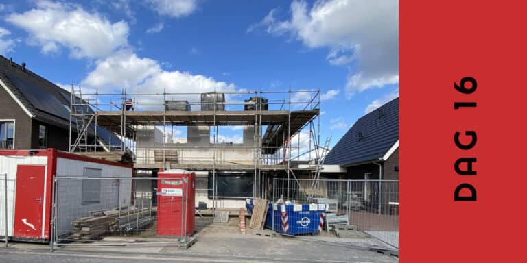 dag 16 eerste verdieping muren geplaatst
