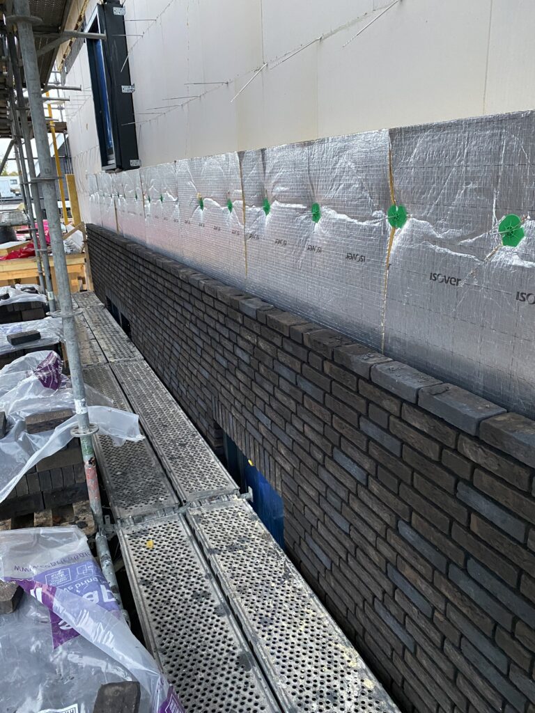 Metselwerk linkerkant voorzijde