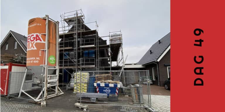 Dag 49 het metselwerk is af