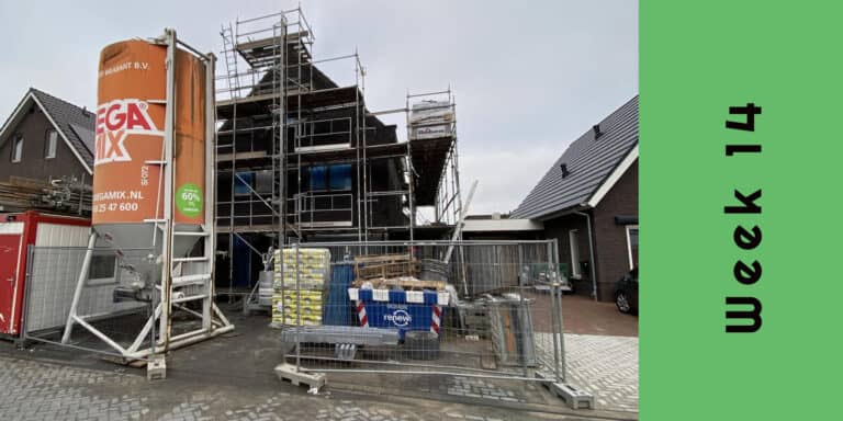 Week 14 metselwerk is klaar