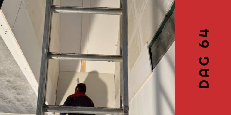 Dag 64 steiger is weg en voorbereidingen voor de trap