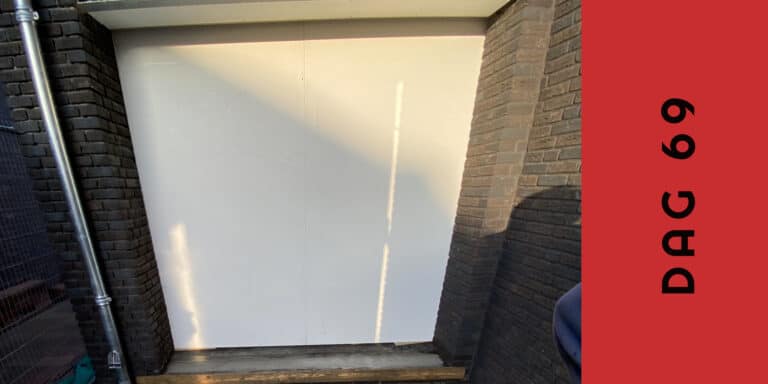Dag 69 werkzaamheden garage en binnenwerk