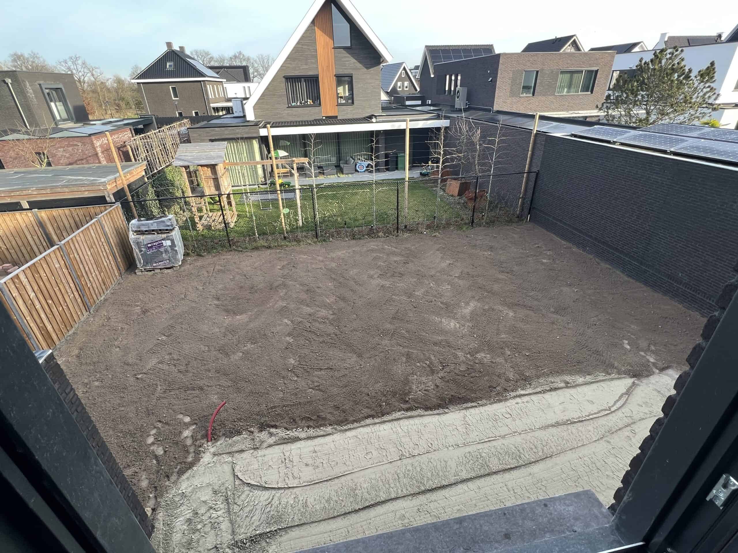 Grond werk bij daglicht