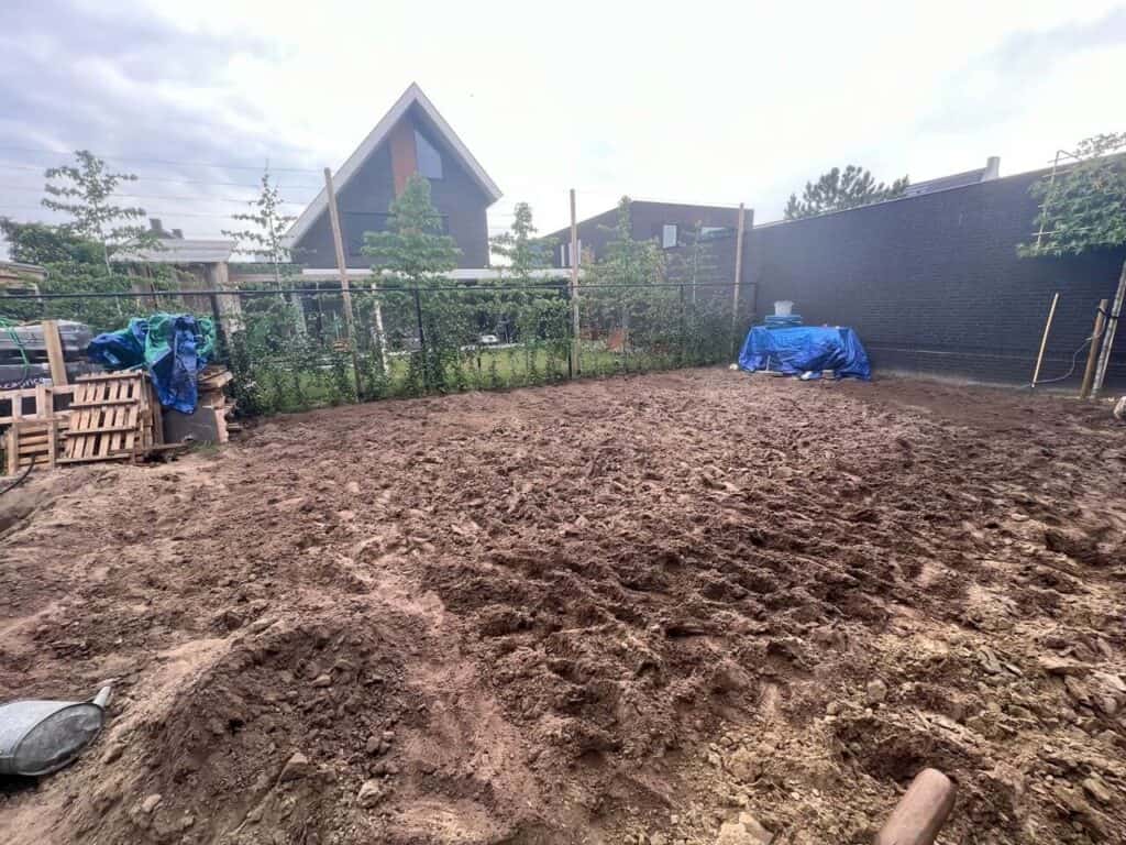 Alles weer dicht en omspitten